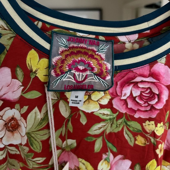 Johnny Was Ortega L/S slim Raglan Tee NWT - Picture 3 of 5